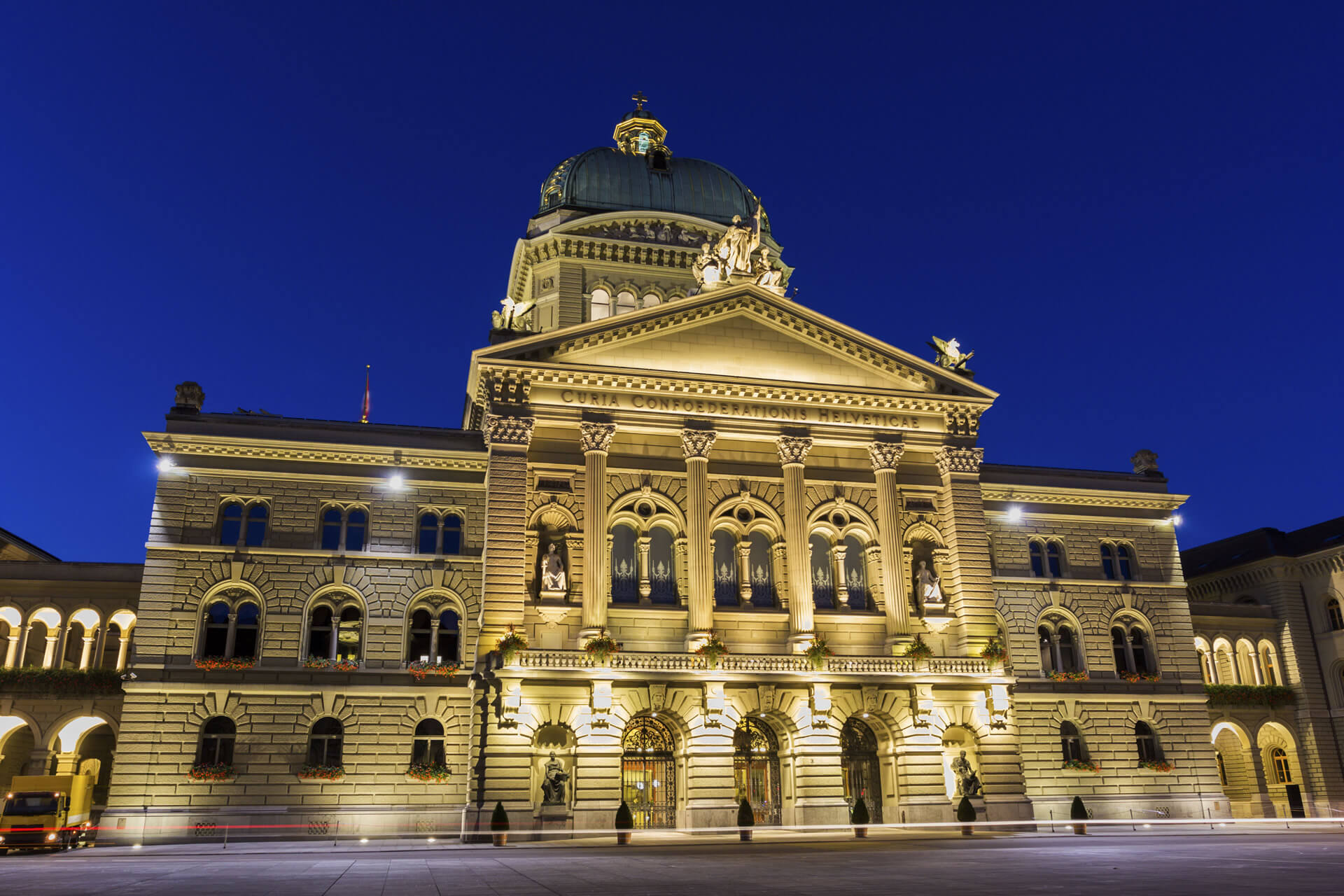 Swiss Parliament Building in Bern